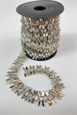 شمعدان حدودي بشريط حجري من بيوغلو مع شرابات مهدب