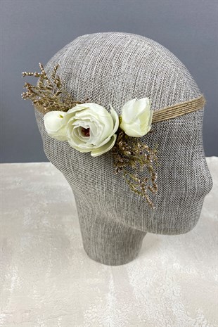 Şakayık Çiçekli Saç Aksesuarı