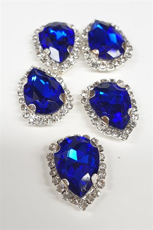 Saks Mavi Damla Kasalı Dikme Taş