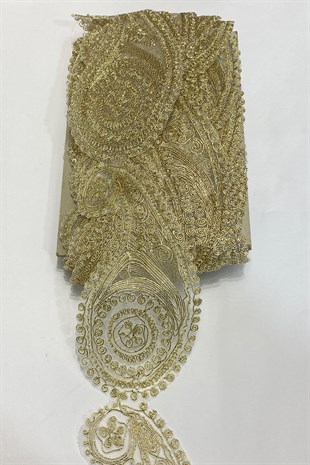 Şal Desenli Fransız Güpür Şerit