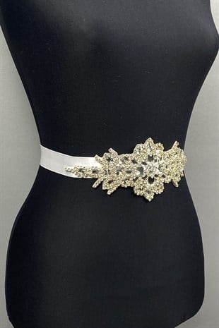 حزام فستان سهرة مزين بحجر شال