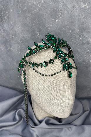 Sallantılı Alınlık Almeda Gelin Kına Tacı