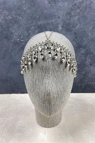 Dangle Stone Design Frontal Bridal Hair Accessory