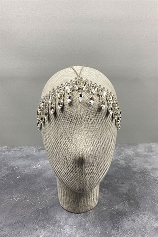 Dangle Stone Design Frontal Bridal Hair Accessory
