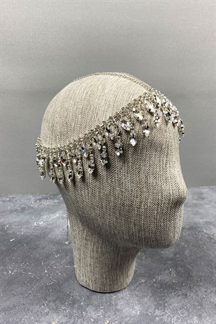 Dangle Stone Design Frontal Bridal Hair Accessory