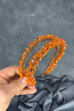 Saree Model Double Row Bridal Henna Crown Hair Accessory