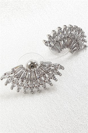 Sargas Yıldız Zirkon Taşlı Küpe