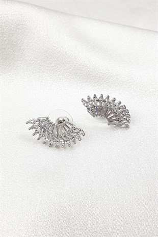 Sargas Yıldız Zirkon Taşlı Küpe