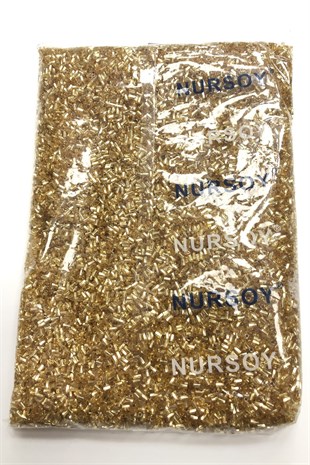 Sarı Burgulu Kesme Boncuk 2,5 mm 500 gr