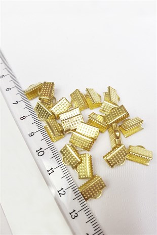 مشبك إغلاق سوار وقلادة أصفر 1 سم