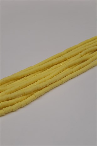 Sarı Fimo Hamur Boncuk 4mm