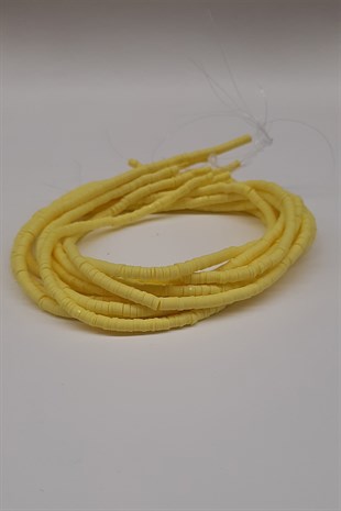 Sarı Fimo Hamur Boncuk 4mm