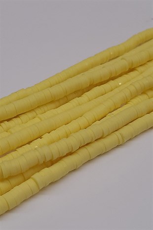Sarı Fimo Hamur Boncuk 4mm