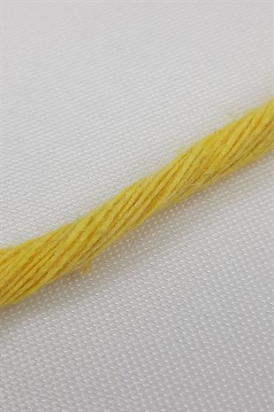 Sarı İnce Büklüm Makrome İpi 100 mt
