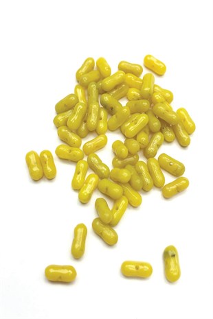 Yellow Center Hole Beads
