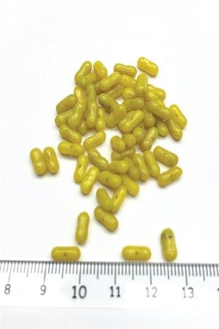 Yellow Center Hole Beads