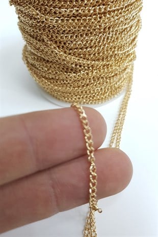 Yellow Brass Chain (1 mt)