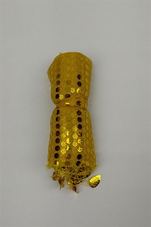 Yellow Sequin Halay Handkerchief 10 pcs