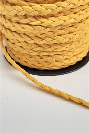 Sarı Süet Örgü İp