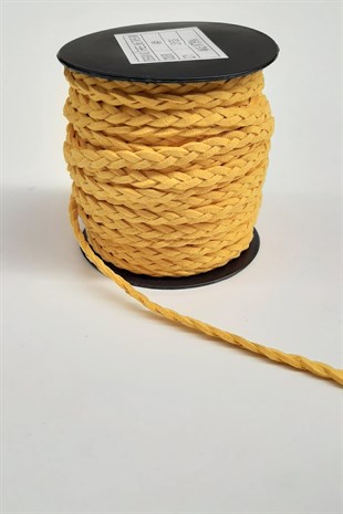 Sarı Süet Örgü İp