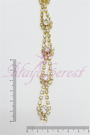 الحدود الشريط كريستال الحجر الأصفر