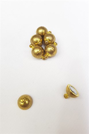 Yellow Round Magnetic Bracelet and Necklace Clip