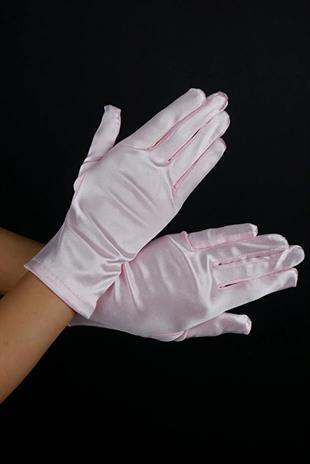 Saten Kısa 21 Cm Abiye Eldiven Düğün Parti Balo Kostüm Aksesuarı