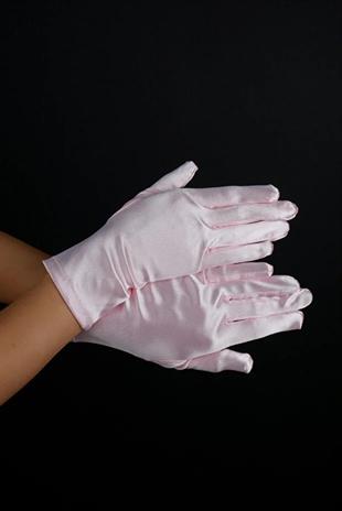 Saten Kısa 21 Cm Abiye Eldiven Düğün Parti Balo Kostüm Aksesuarı
