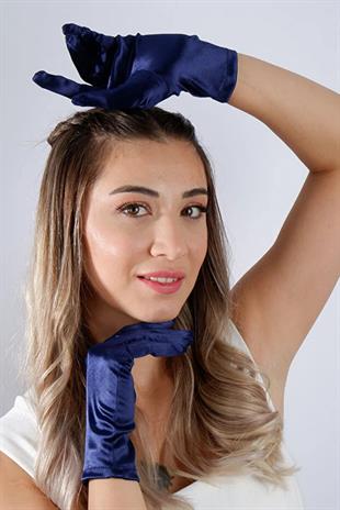 Saten Kısa 21 Cm Abiye Eldiven Düğün Parti Balo Kostüm Aksesuarı