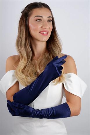 Saten Uzun Abiye Eldiven Opera 38 Cm Boy Nişan Düğün Balo Gece Elbisesi Şık Aksesuar