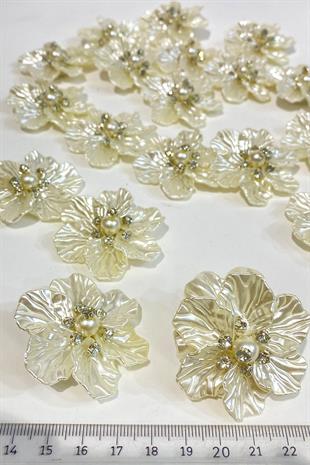 بروش أم ورقة اللؤلؤ واللؤلؤ الحجري