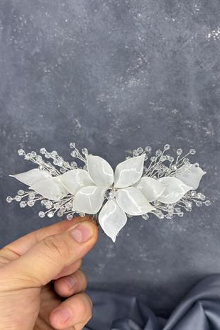 Sedefli Özün Taraklı Gelin Saç Aksesuarı