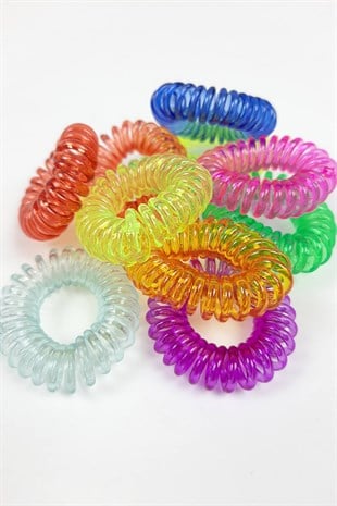 Translucent Regarenk Plastic twisted hairpin 10 pcs