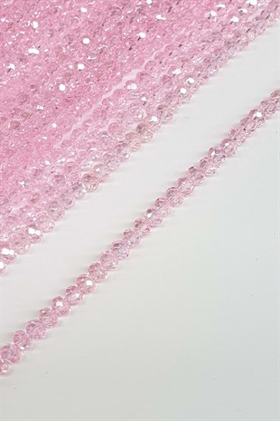 Transparent Light Pink Crystal Beads 4 Mm