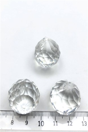 Şeffaf Avize Taşı Damla Boncuk 1 Adet