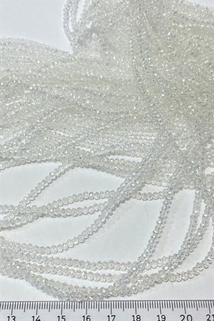 Transparent Crystal Beads with Less Janjan 3 mm