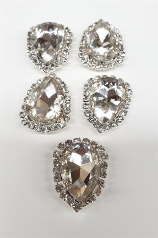 Şeffaf Beyaz Damla Kasalı Dikme Taş