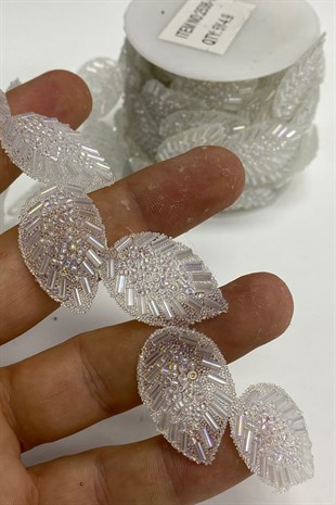 شفافية بيضاء ورقة نمط الحديد على الشريط زين الحجر