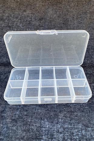 Şeffaf Boncuk Kutusu,Mazleme Kutusu,Takı Kutusu 10 Gözlü