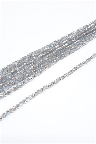 Transparent Gray Crystal Beads 4 Mm