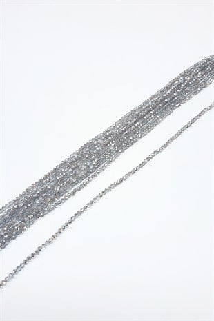 Transparent Gray Crystal Beads 4 Mm