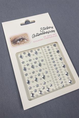 Transparent Pearl Sticker Hair Body Eye And Face Stone