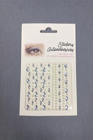 Transparent Pearl Sticker Hair Body Eye And Face Stone