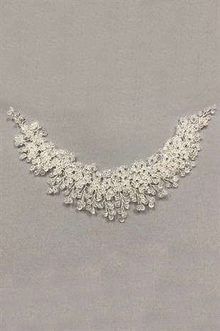 إكسسوارات عمامة وشعر مطرز بالكريستال الشفاف