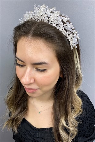 Transparent Crystal Jabbah Bridal Crown