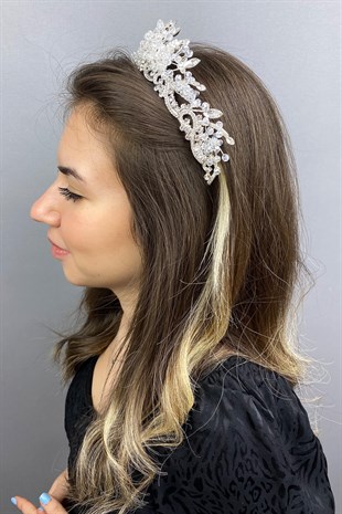 Transparent Crystal Jabbah Bridal Crown