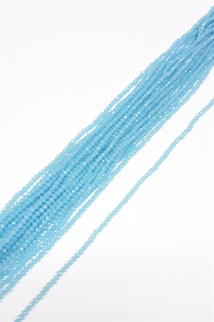 Transparent Blue Crystal Beads 4 Mm