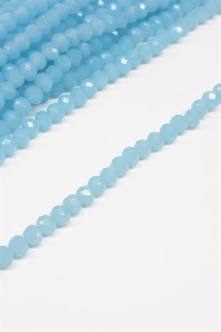 Transparent Blue Crystal Beads 4 Mm