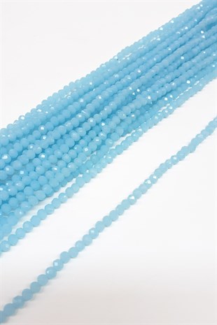 Transparent Blue Crystal Beads 4 Mm