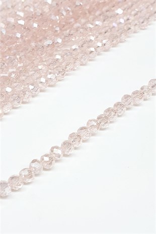 Transparent Powder Crystal Beads 4 Mm